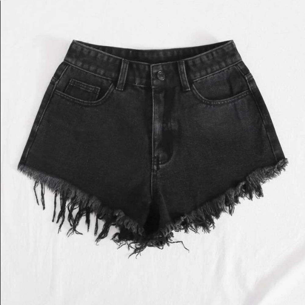 Black high waisted shorts